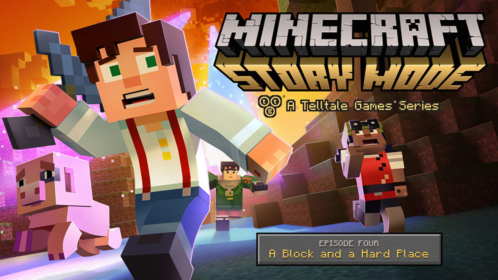 Artwork for Minecraft: Story Mode - Episode 4: A Block and a Hard Place
