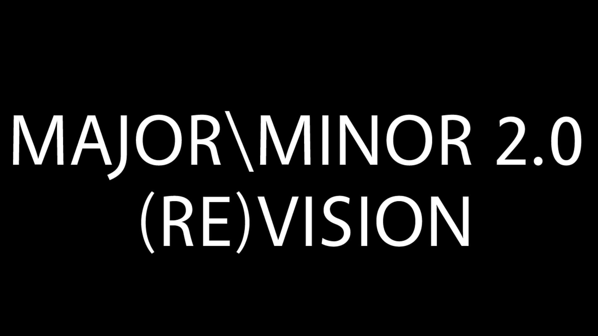 Artwork for Major Minor 2.0: (Re)Vision