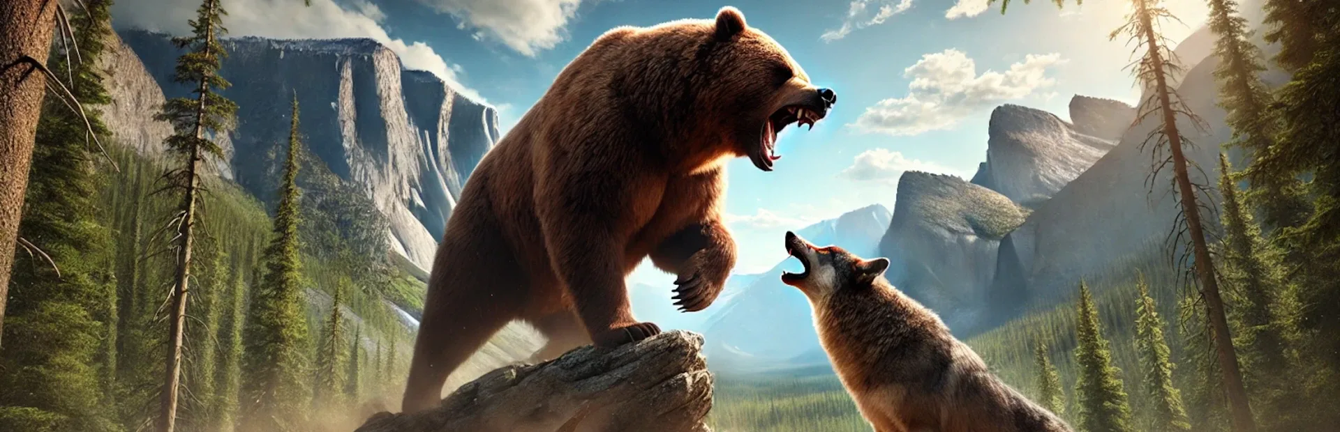 Bear vs. Wolf Jigsaw Puzzle