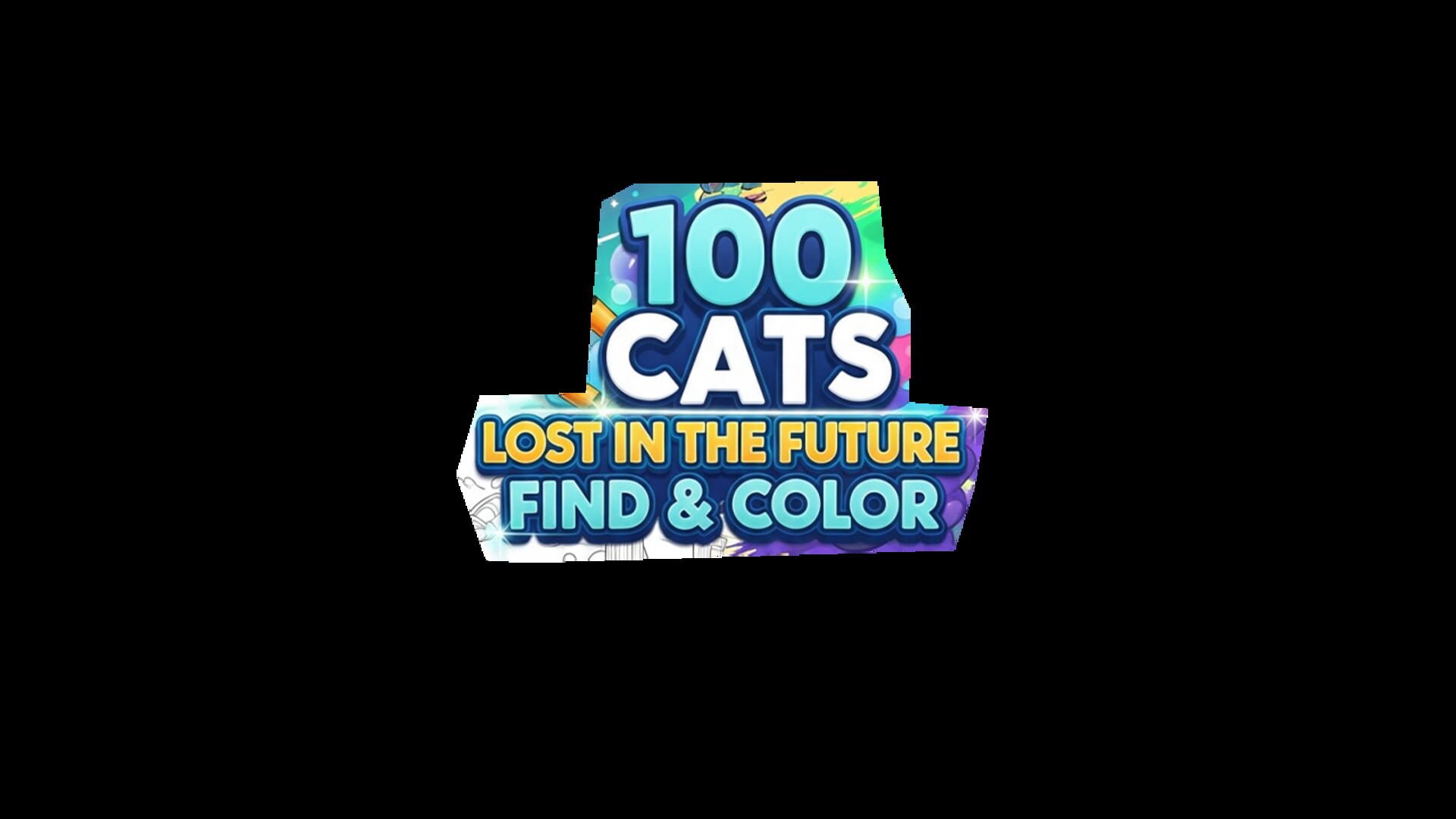 100 Cats Lost in the Future Find & Color