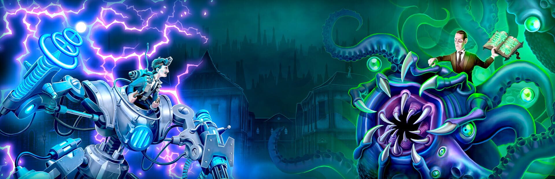 Tesla vs. Lovecraft artwork