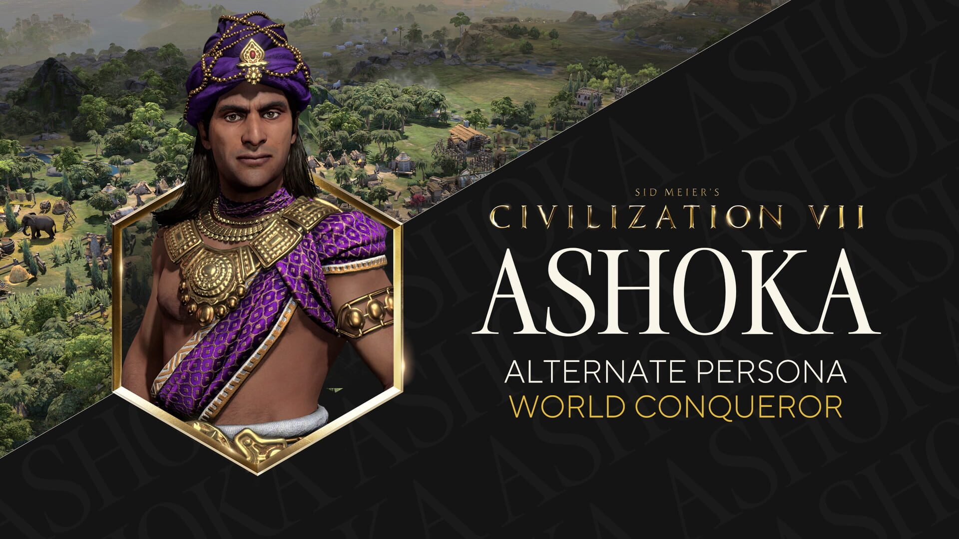 Sid Meier's Civilization VII: Ashoka (World Conqueror) Persona artwork