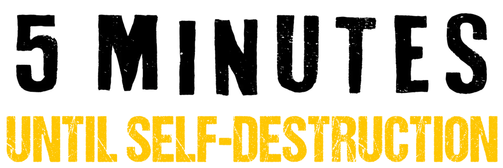 5 Minutes Until Self-Destruction