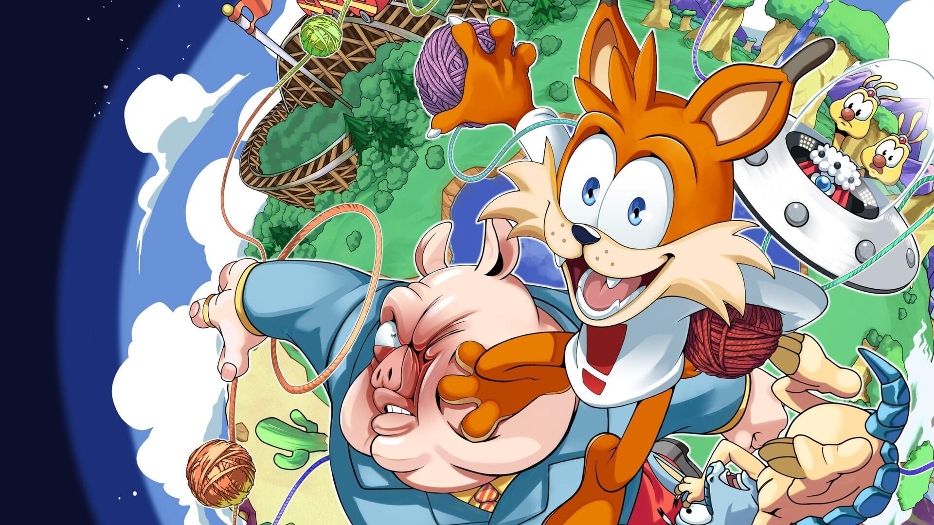 Bubsy in: the Purrfect Collection artwork