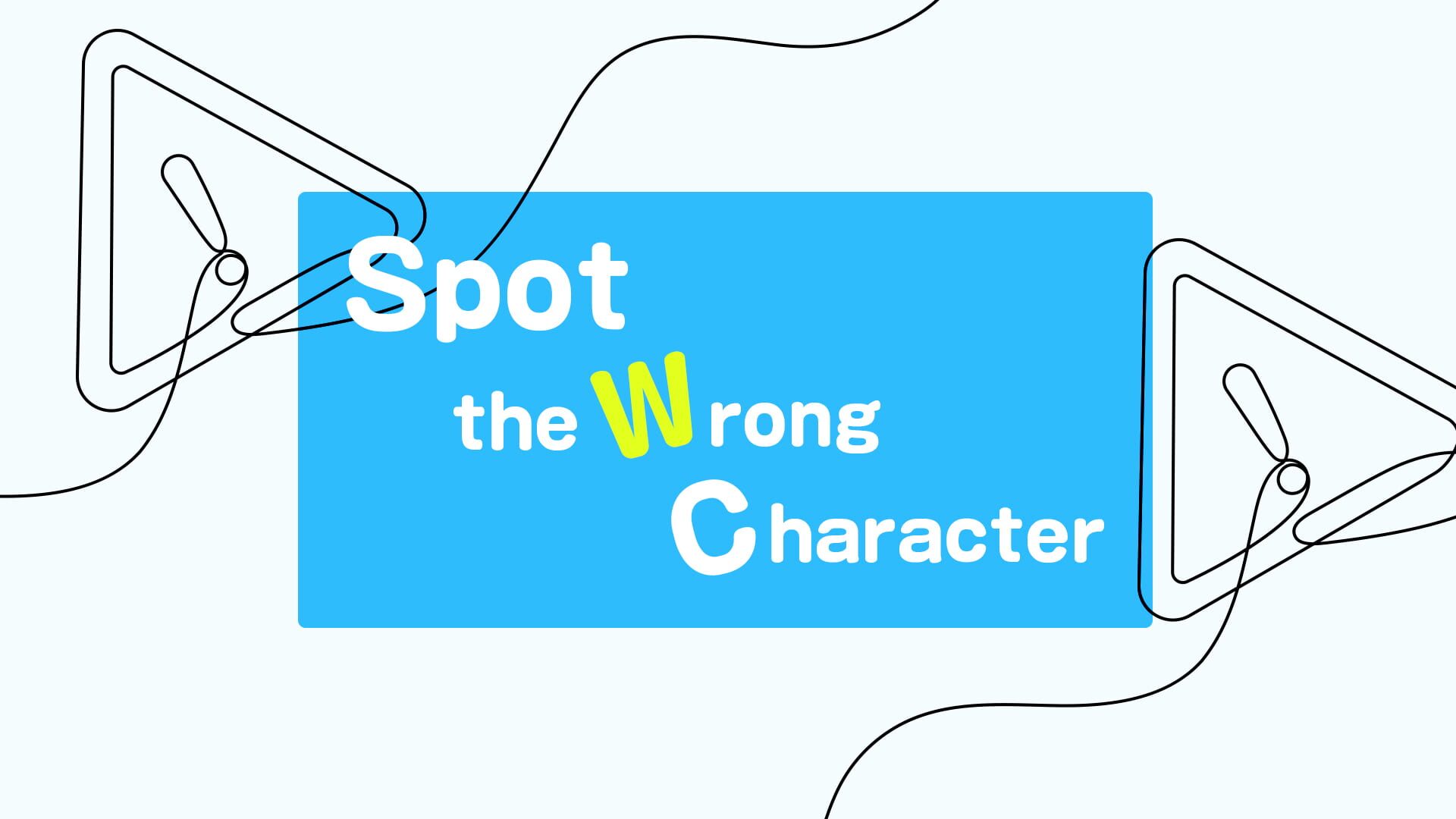 Spot the Wrong Character artwork