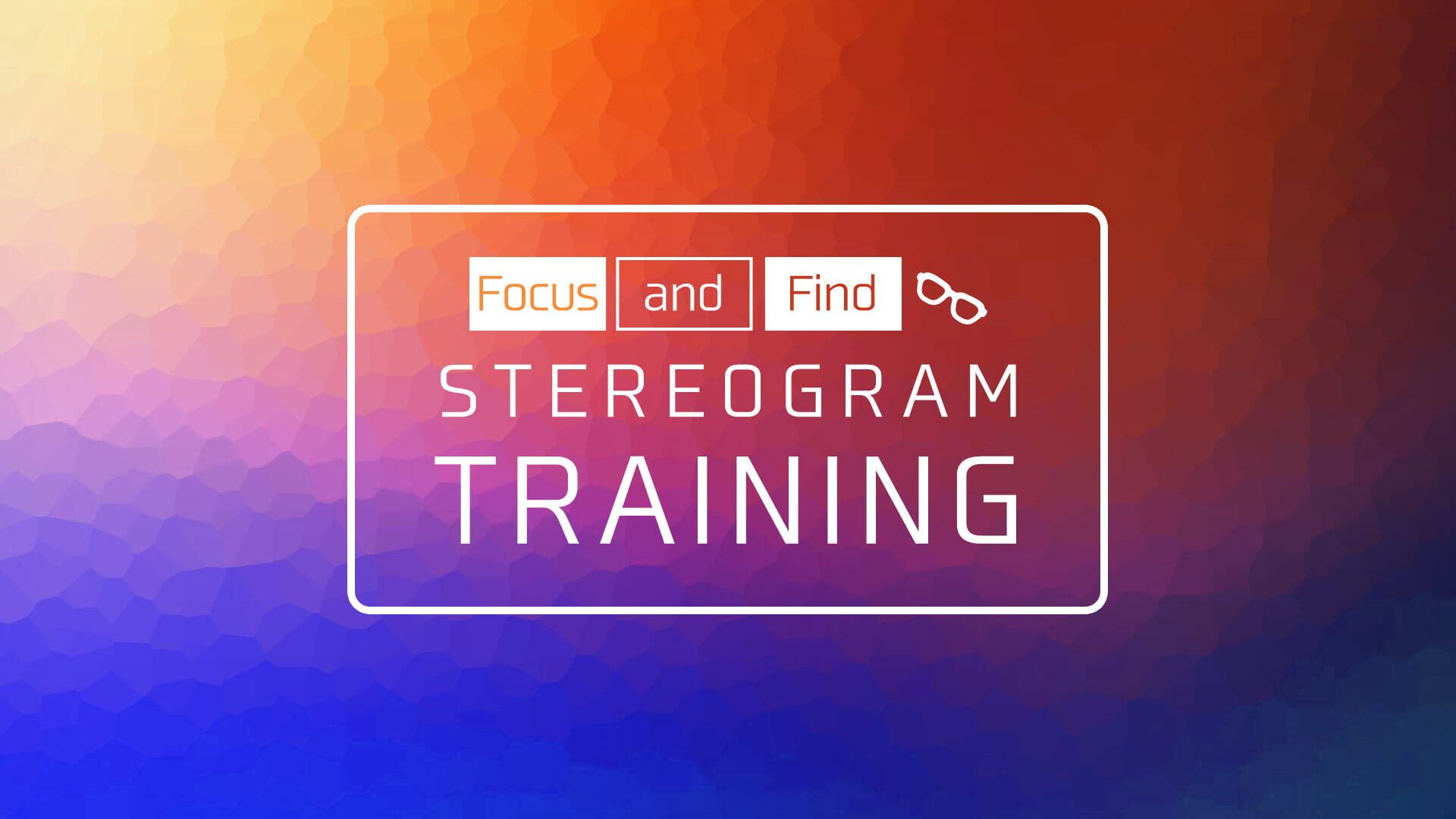 Focus and Find Stereogram Training artwork