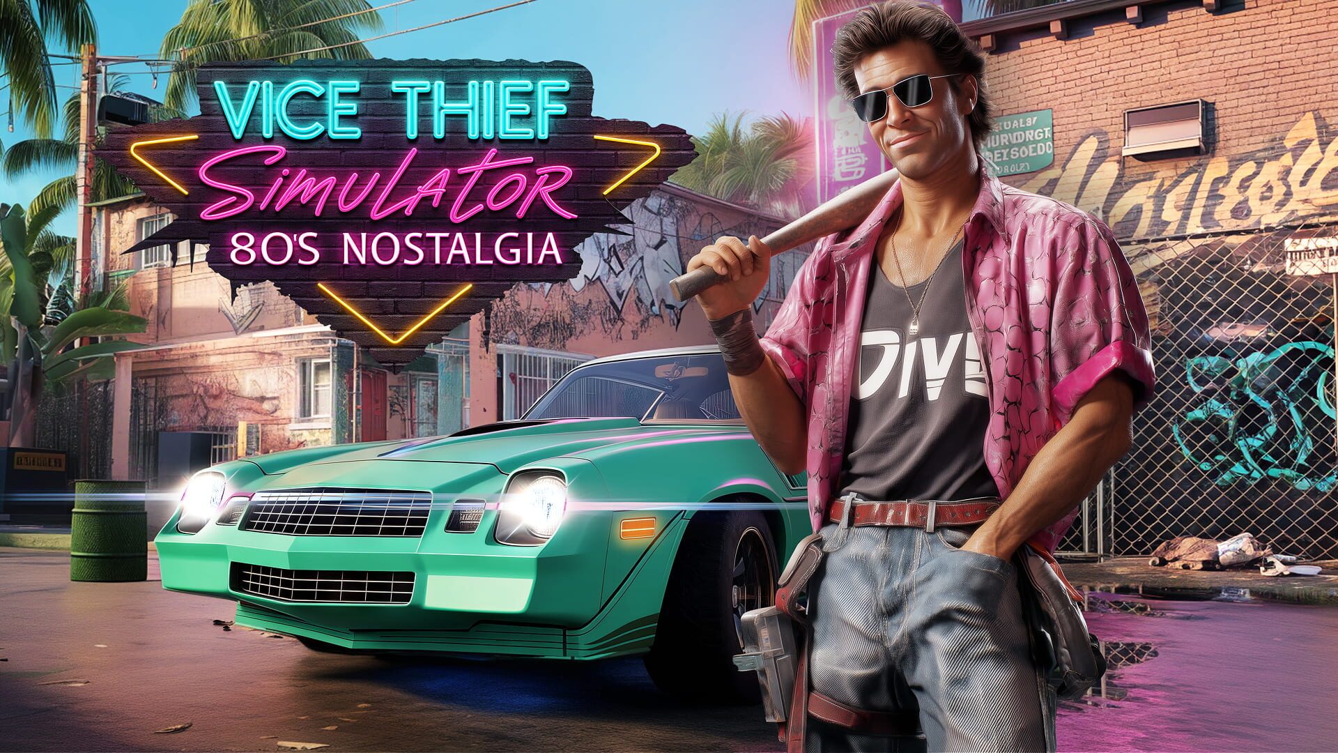 Artwork for Vice Thief Simulator: 80s Nostalgia