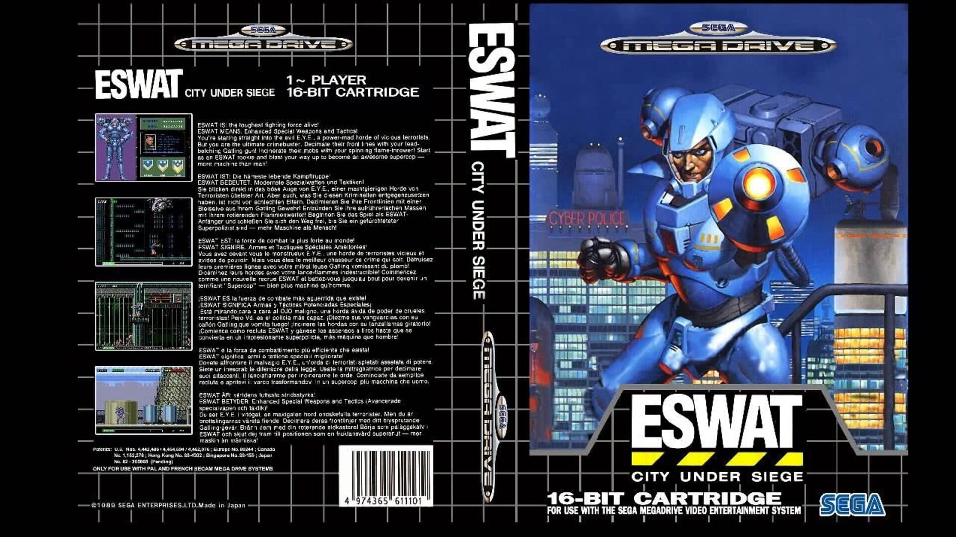 ESWAT: City Under Siege artwork