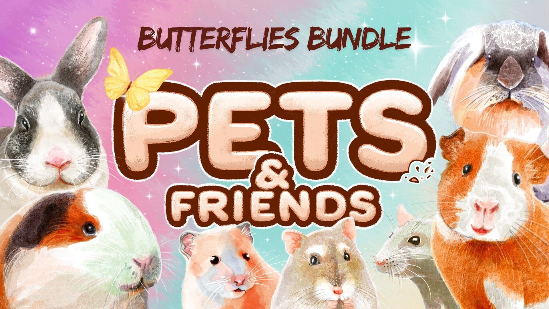 Pets and Friends Butterflies Bundle artwork