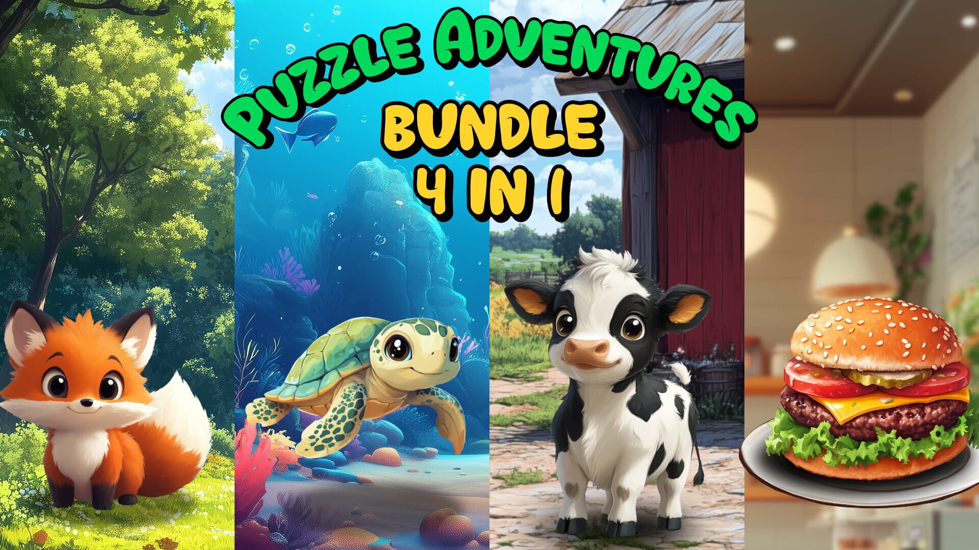 Artwork for Puzzle Adventures Bundle 4 in 1