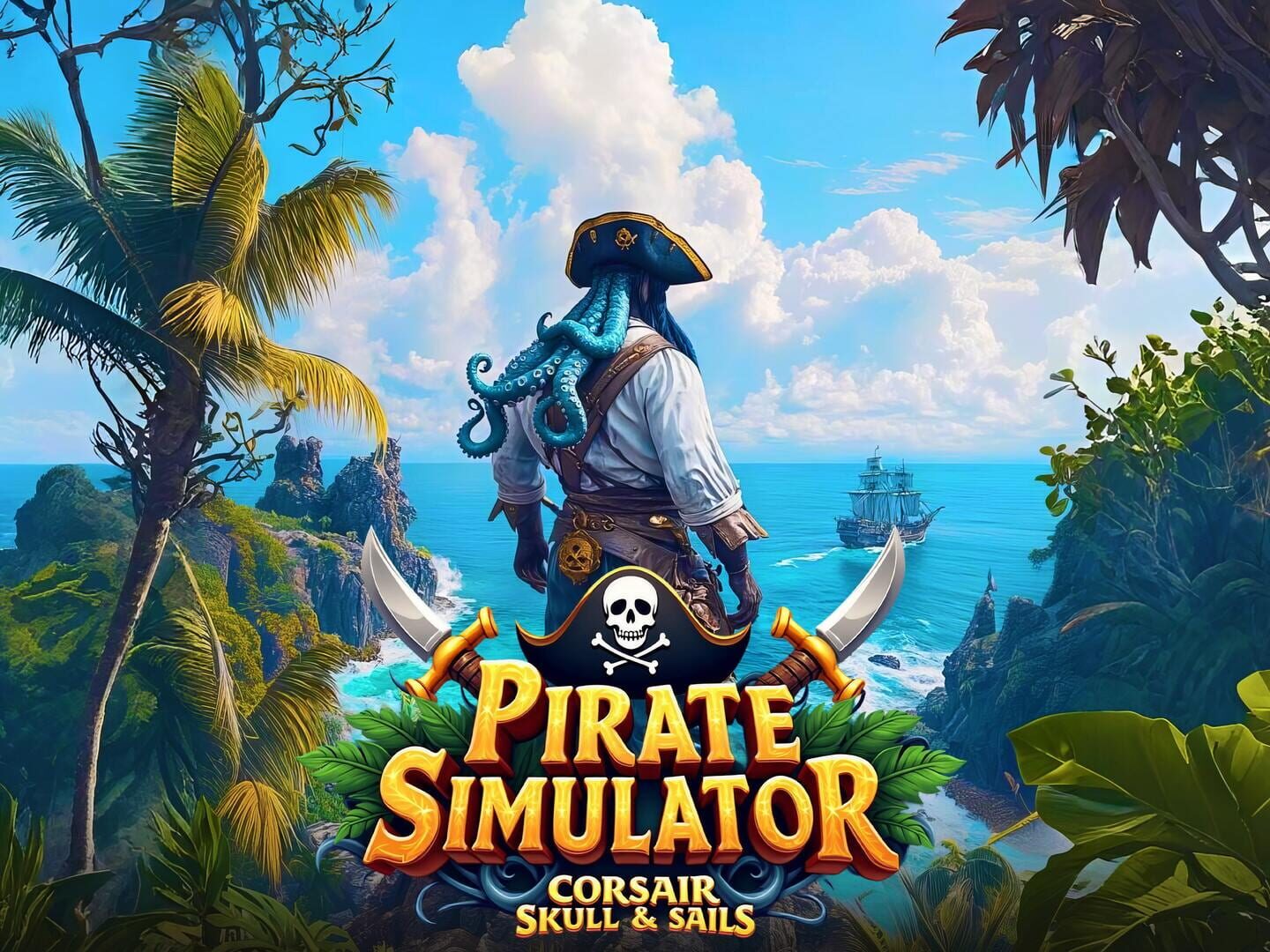 Pirate Simulator: Corsair Skull & Sails artwork