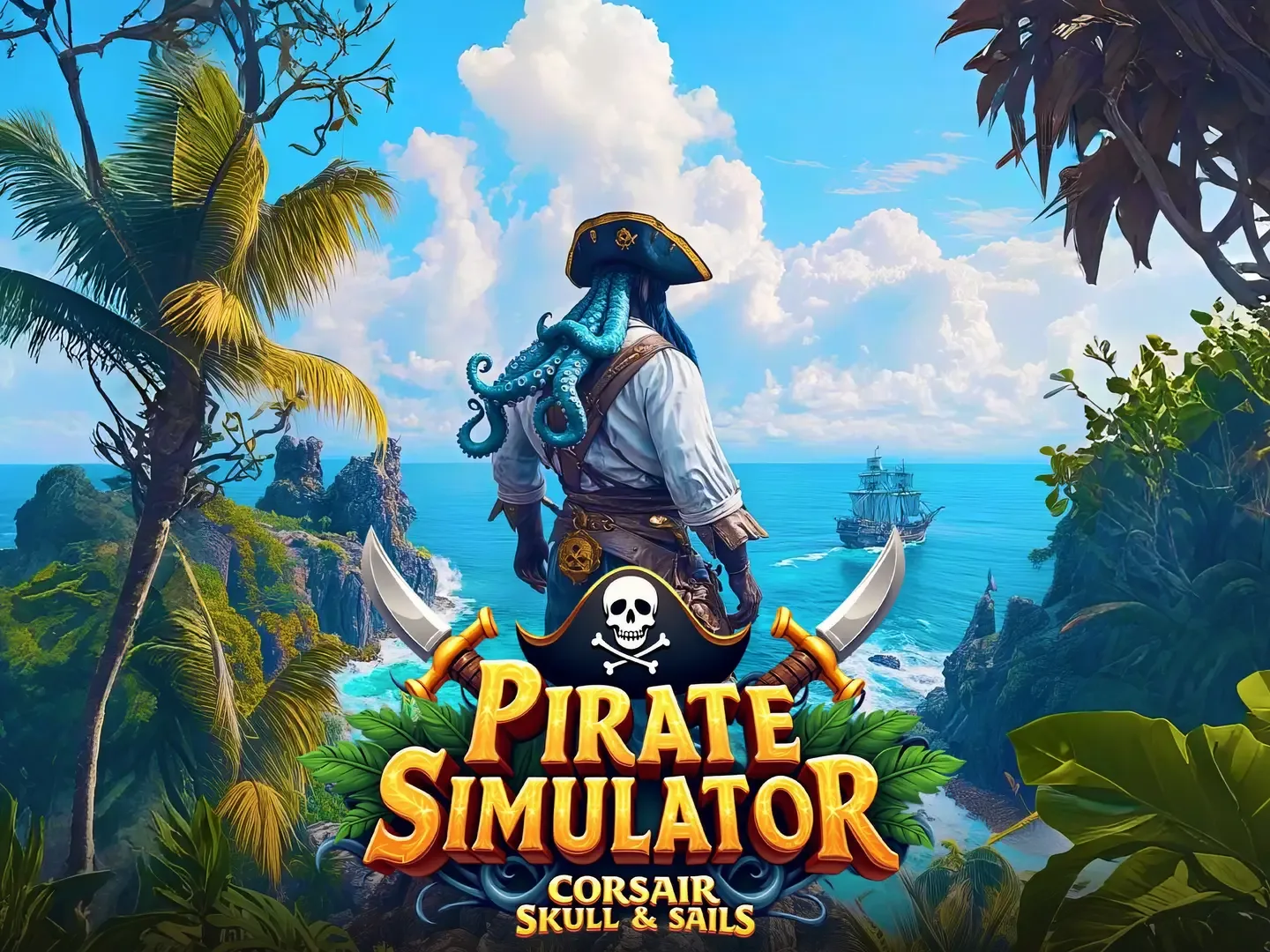 Pirate Simulator: Corsair Skull & Sails