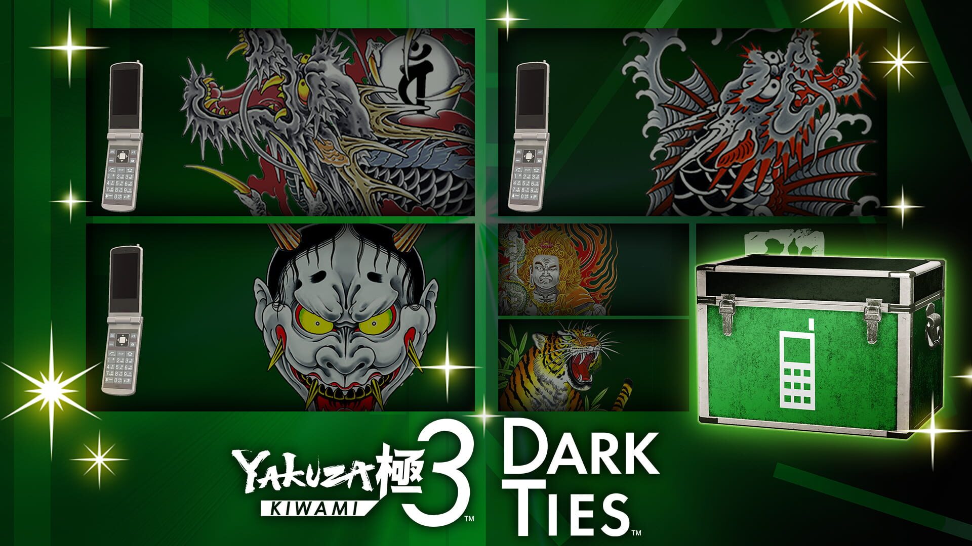 Yakuza Kiwami 3 & Dark Ties: Flip Phone Customization Pack artwork