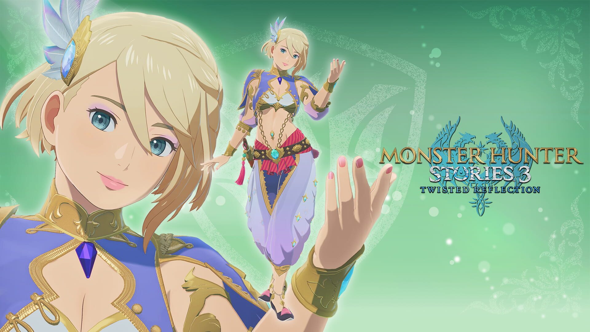 Monster Hunter Stories 3: Twisted Reflection - Layered Armor for Eleanor: Foreign Dancer artwork
