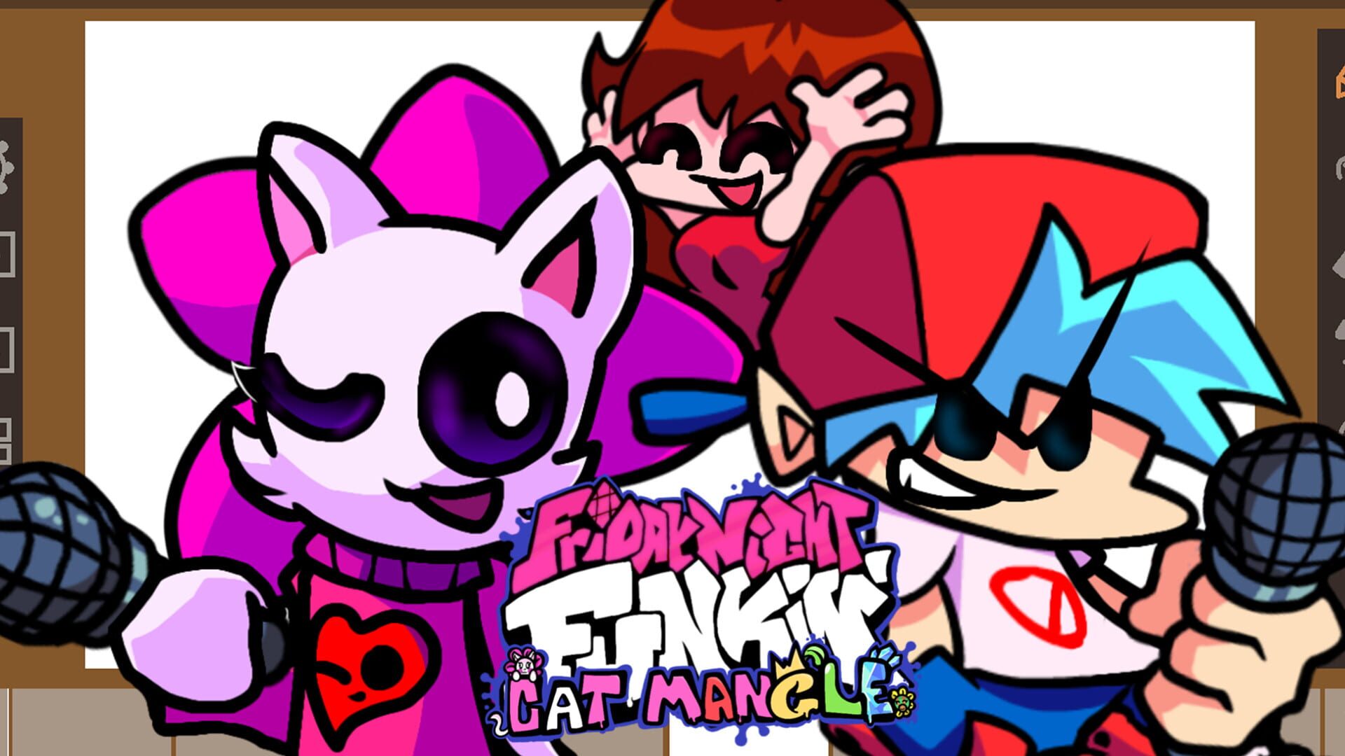 Friday Night Funkin': V.S Cat Mangle YT