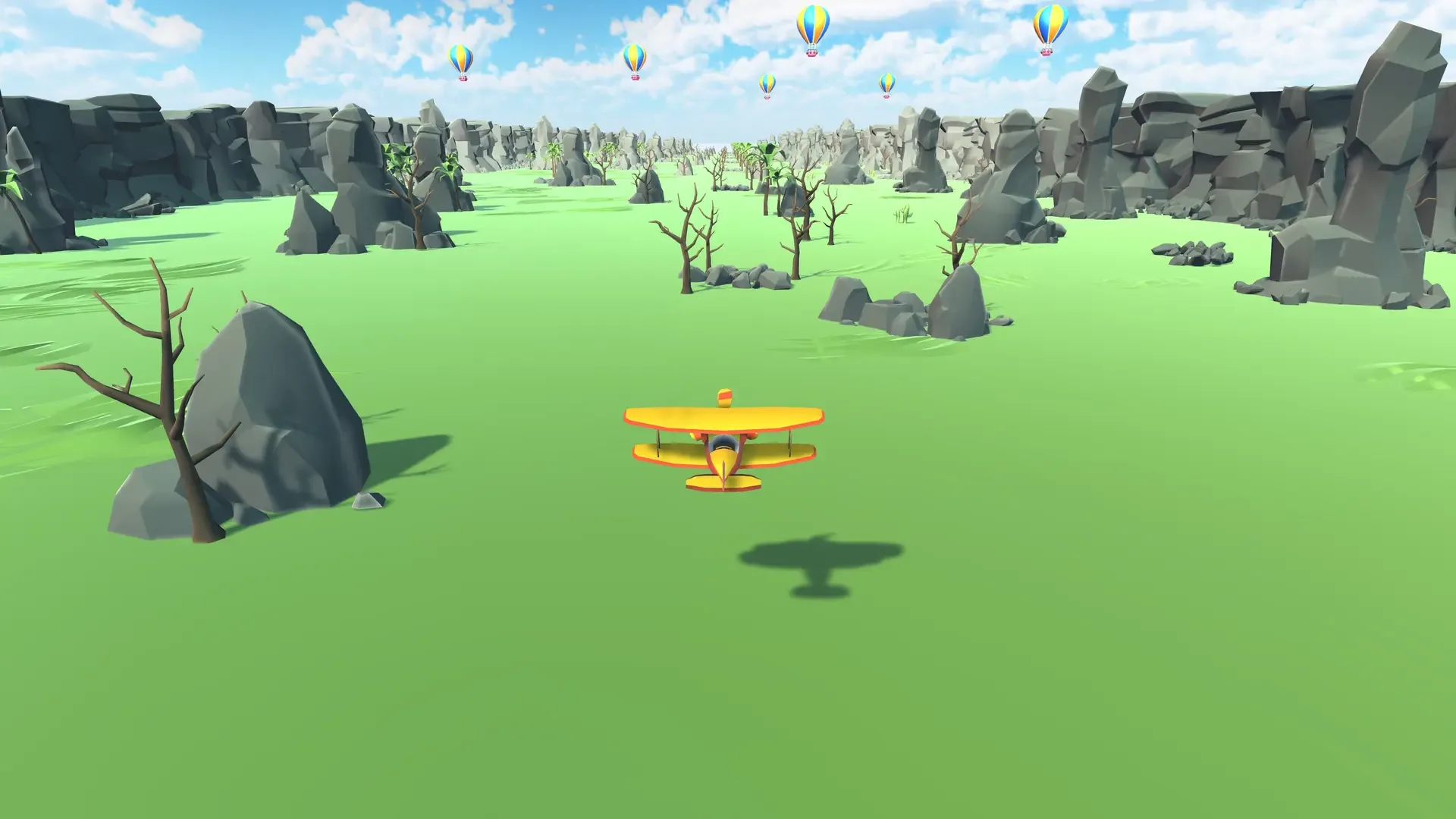 The Colorful Biplane