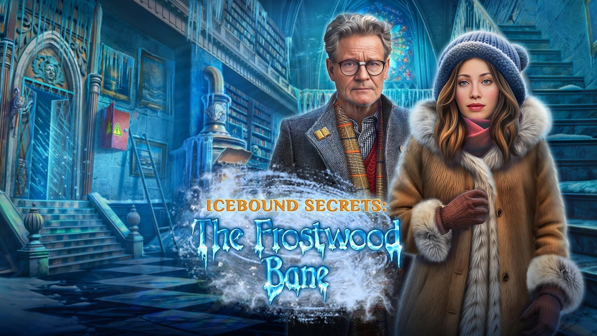 Artwork for Icebound Secrets: The Frostwood Bane