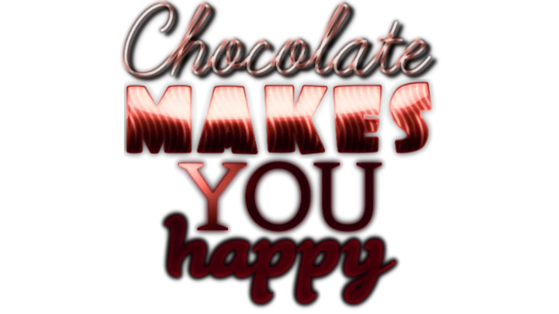 Chocolate makes you happy: New Year