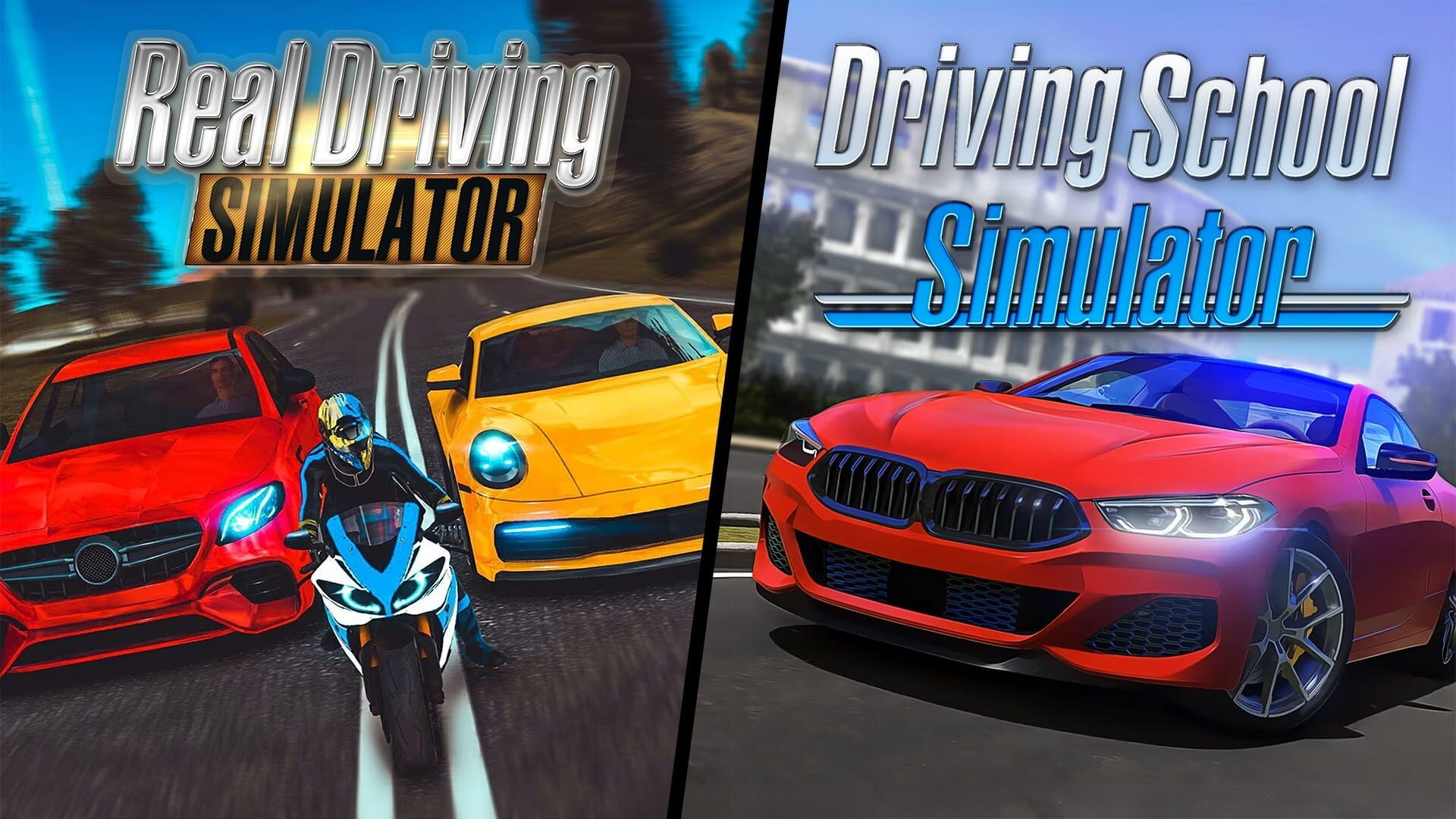 Artwork for Racing Simulator Bundle: Driving School Simulator & Real Driving Simulator