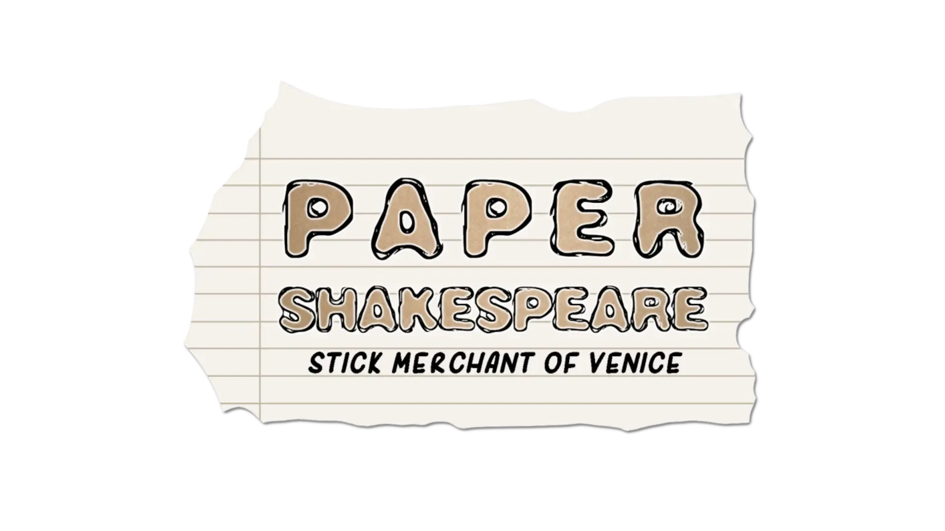 Paper Shakespeare: Stick Merchant of Venice