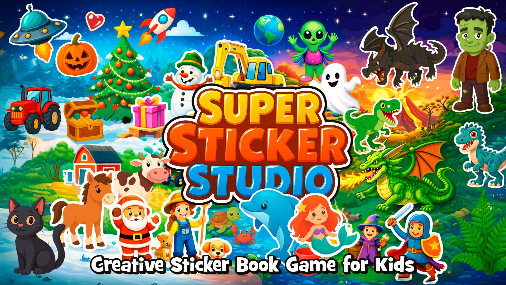 Artwork for Super Sticker Studio: Creative Sticker Book Game for Kids