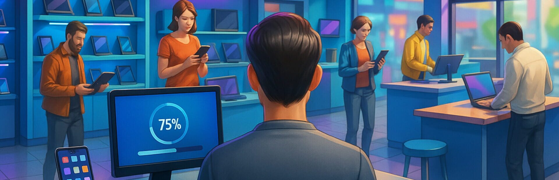 Electronics Shop Simulator