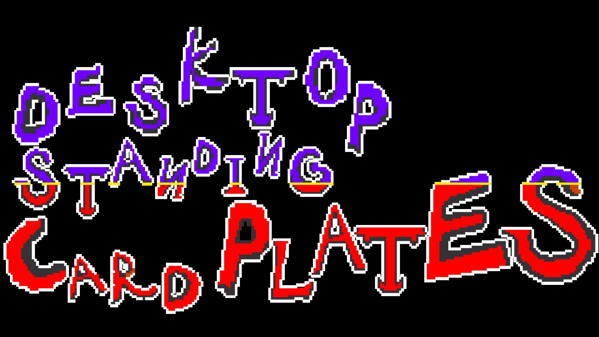 Artwork for Desktop Standing Card Plates