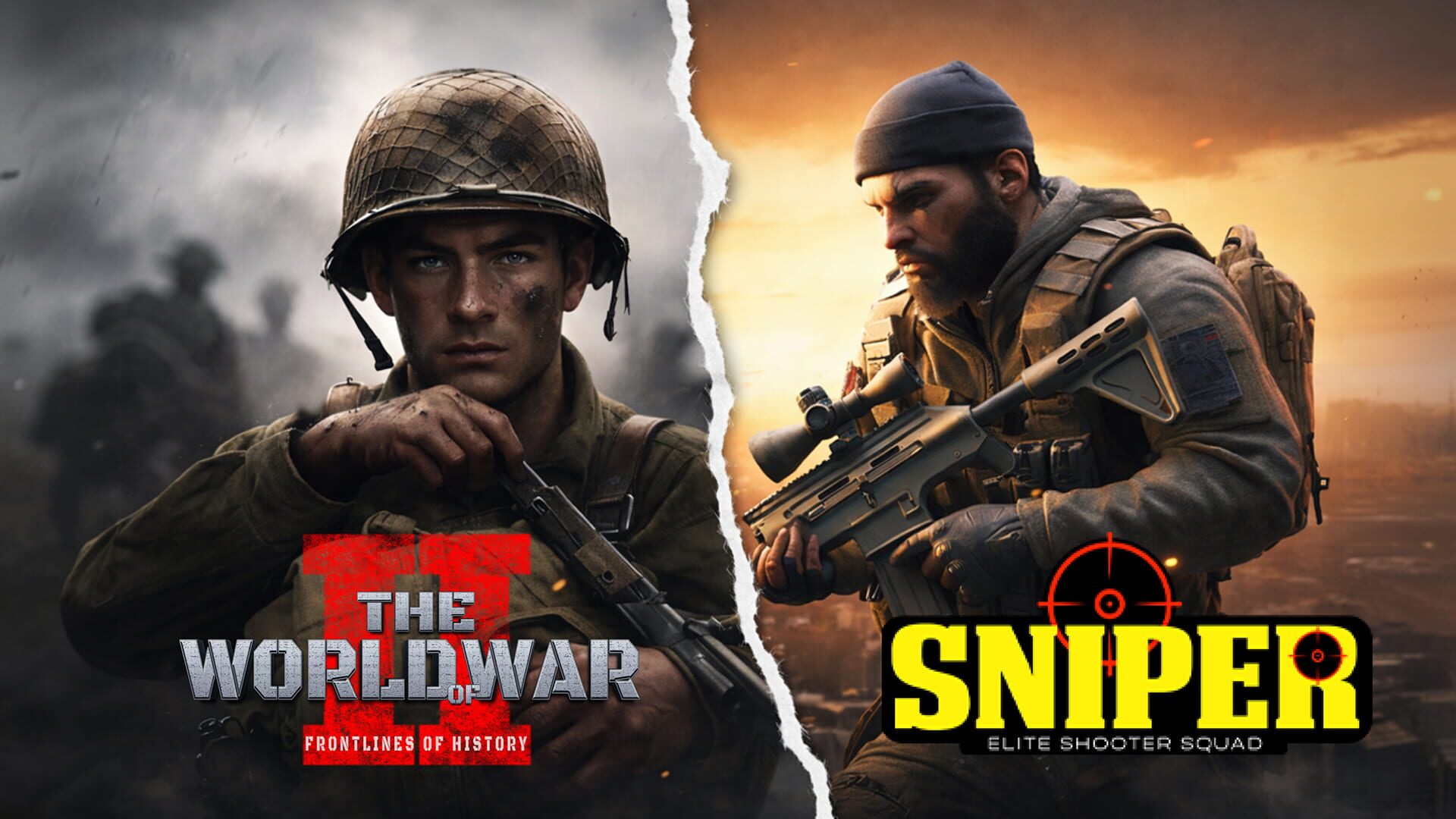 Artwork for Sniper: Elite Shooter Squad & The World of War II: Frontlines of History
