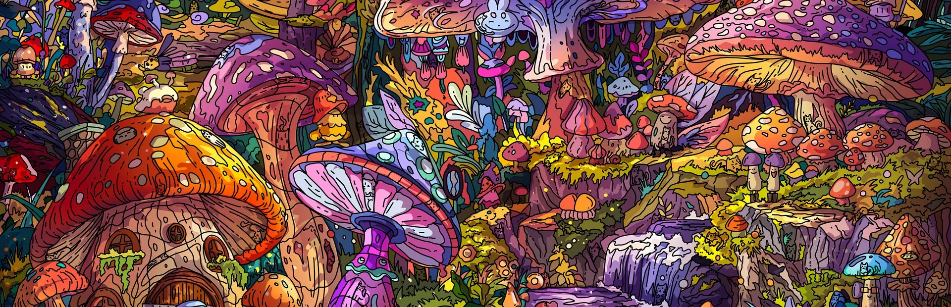 100 Mushroom Cats