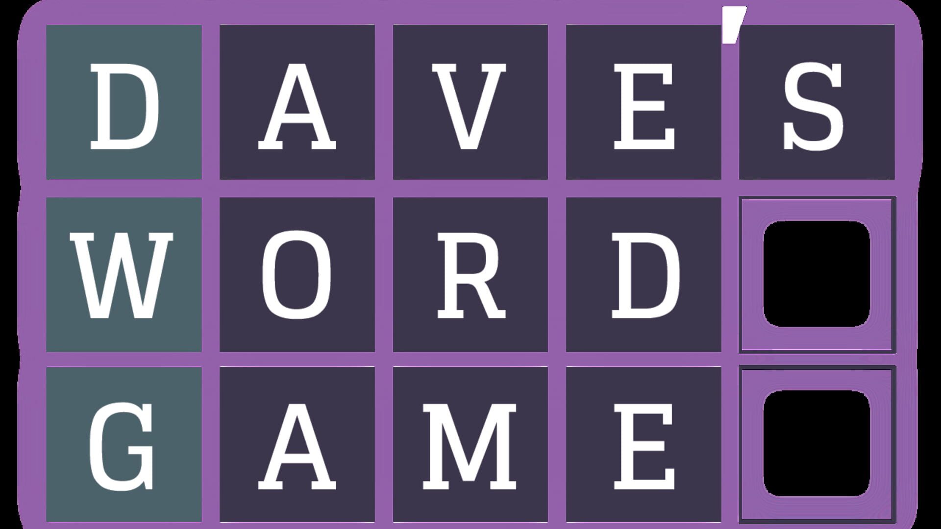 Dave's Word Game artwork