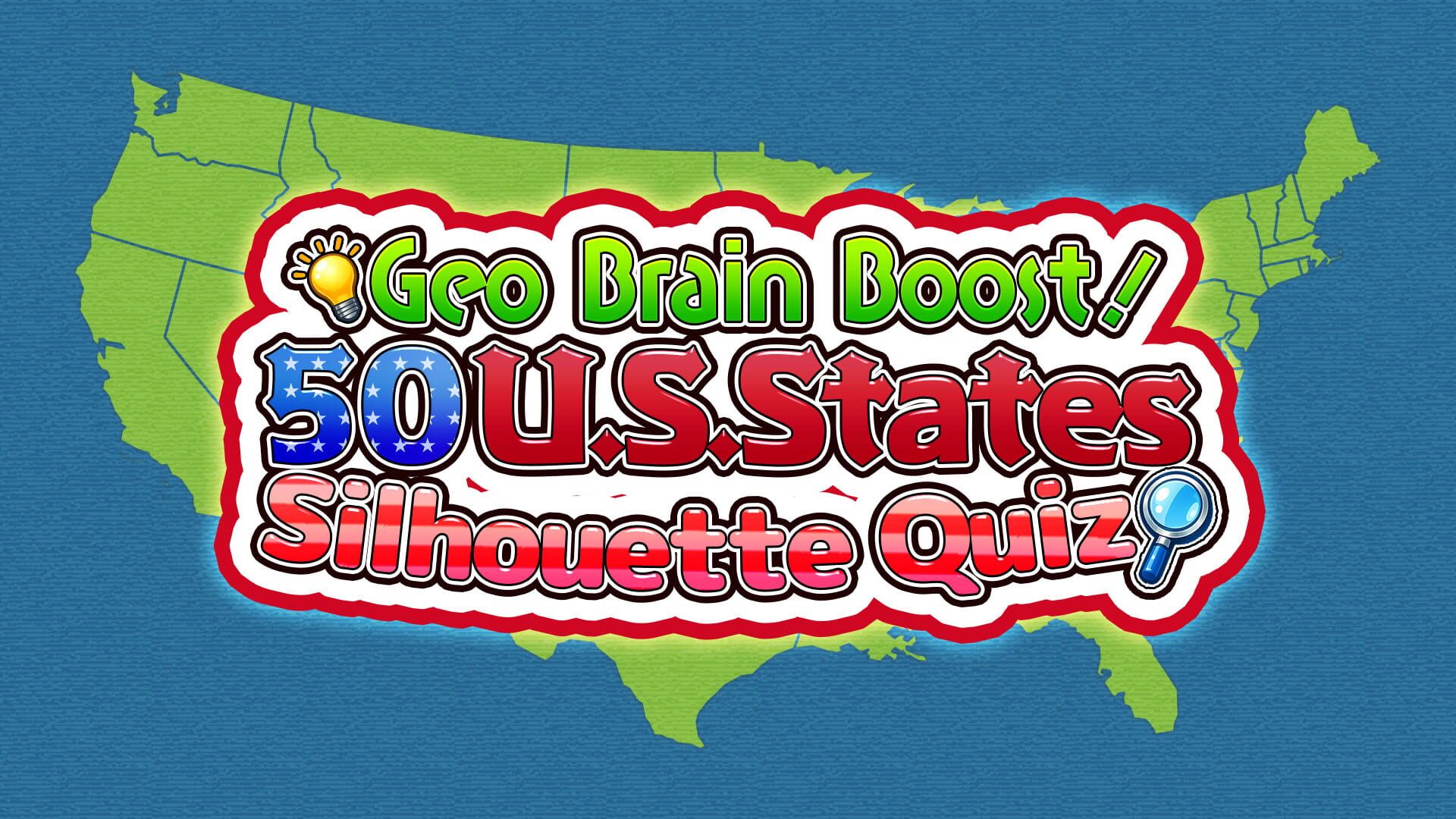 Geo Brain Boost! 50 U.S. States Silhouette Quiz