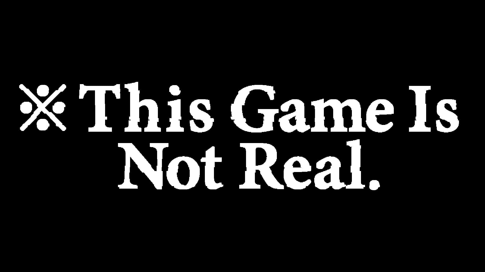 This Game Is Not Real