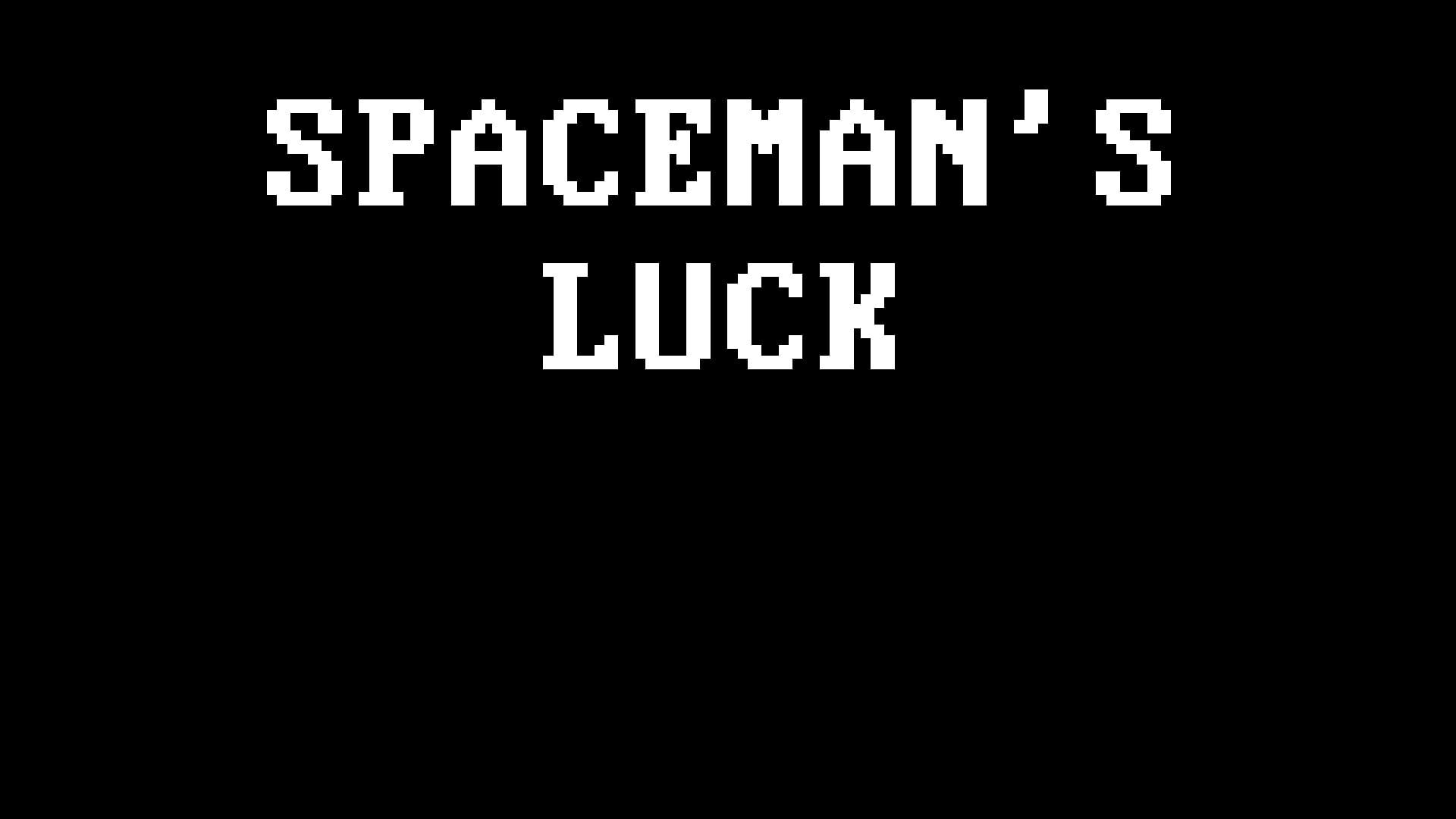 Spaceman's Luck artwork