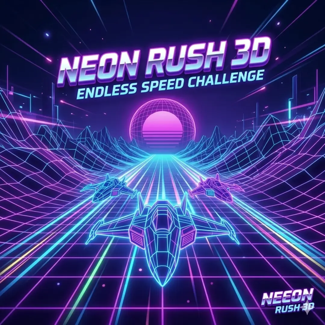 Neon Rush 3D Endless Speed Challenge