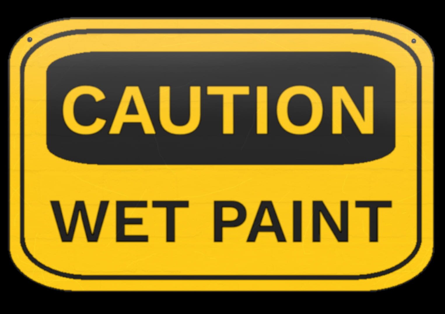 Caution Wet Paint artwork