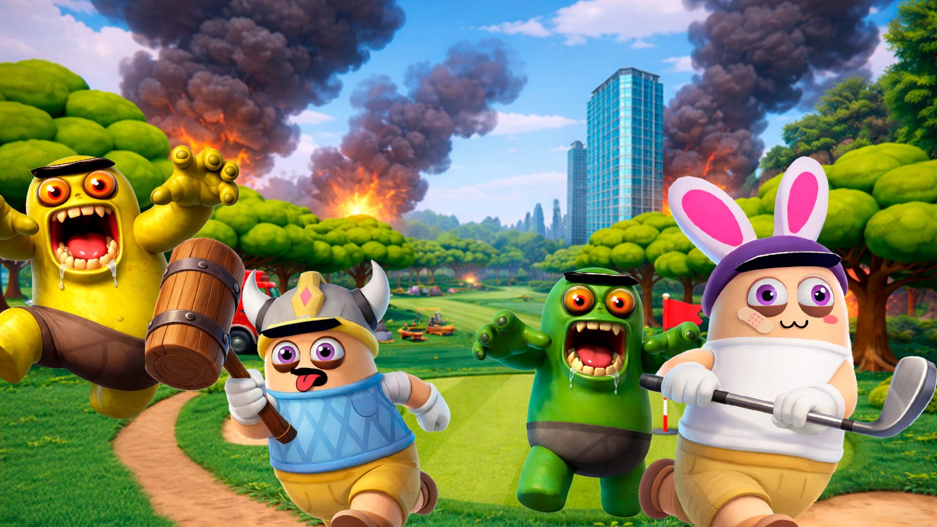 Left Fore Dead: Zombie Battle Golf artwork
