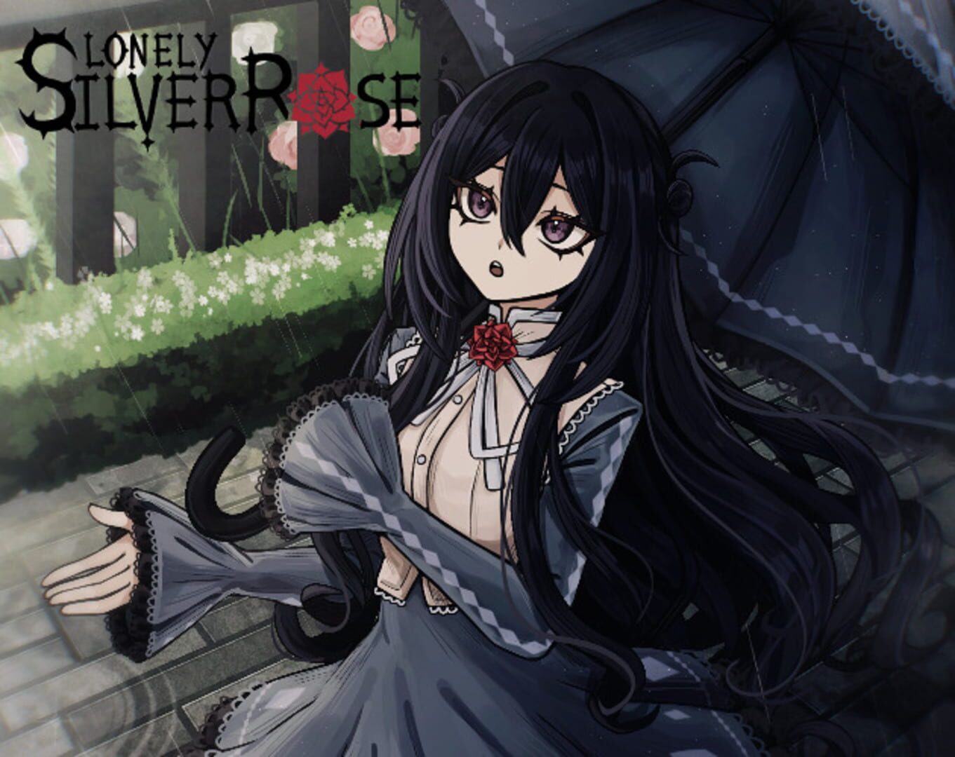 Lonely Silver Rose