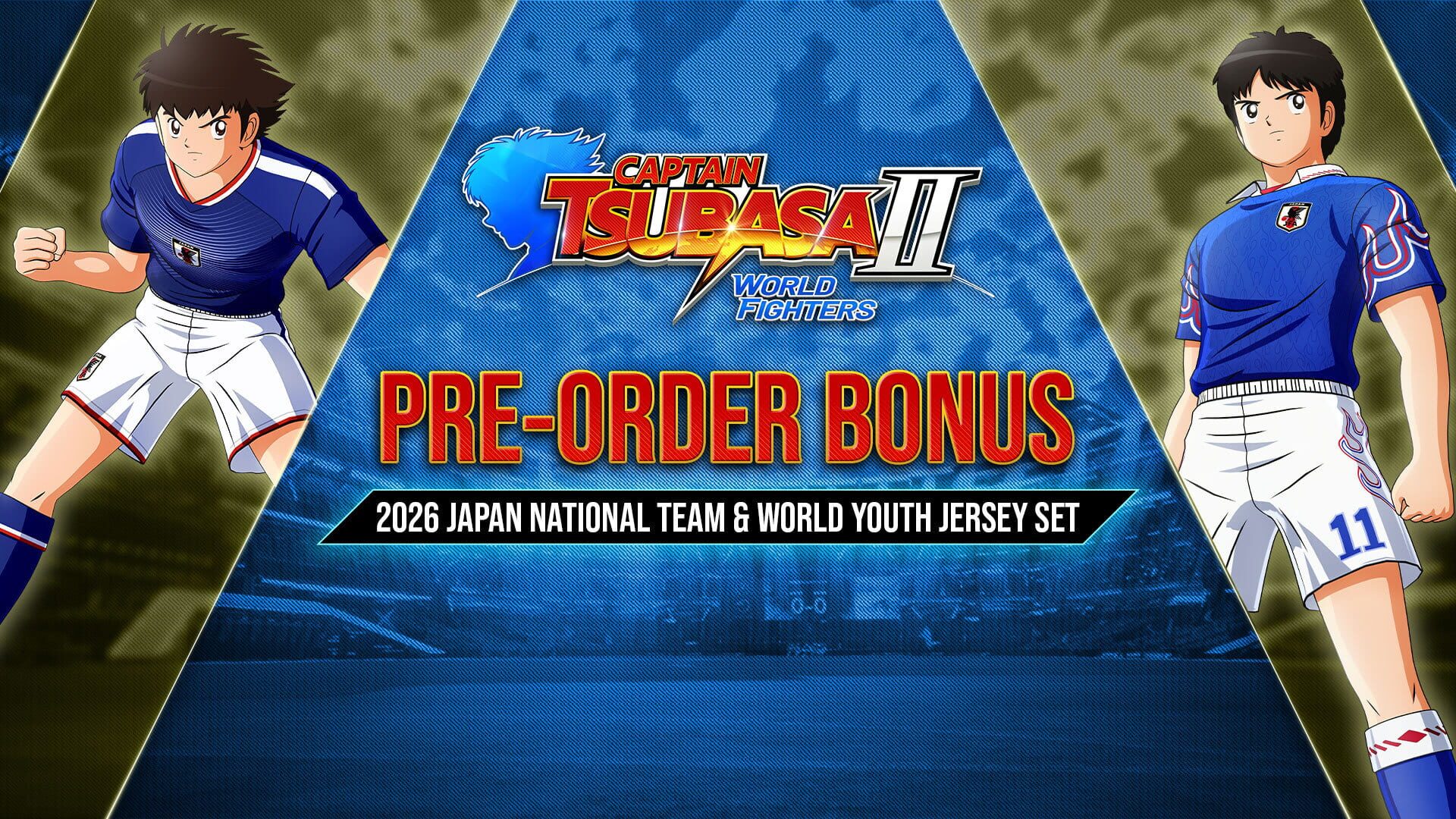 Captain Tsubasa II: World Fighters - 2026 Japan National Team & World Youth Jersey Set artwork