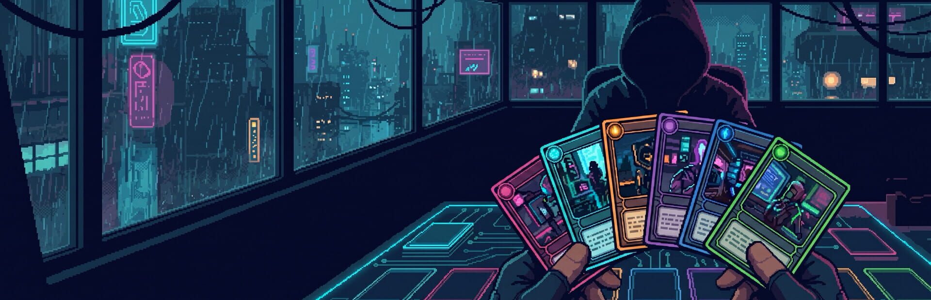 Artwork for CyberDeck: The Cyberpunk Roguelike Deckbuilder