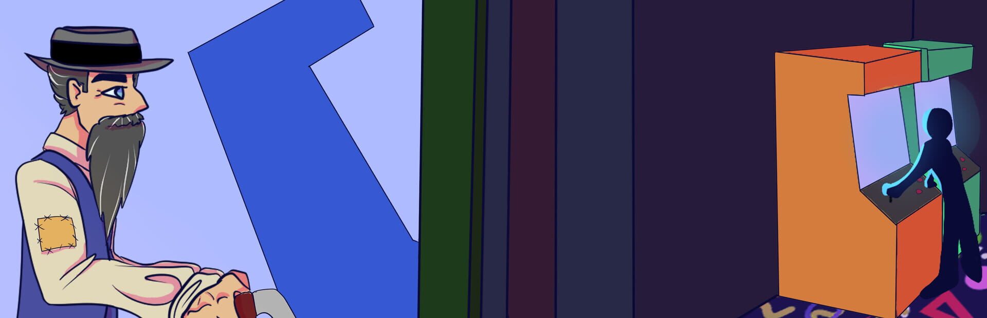 Artwork for Game Design at WVU Arcade