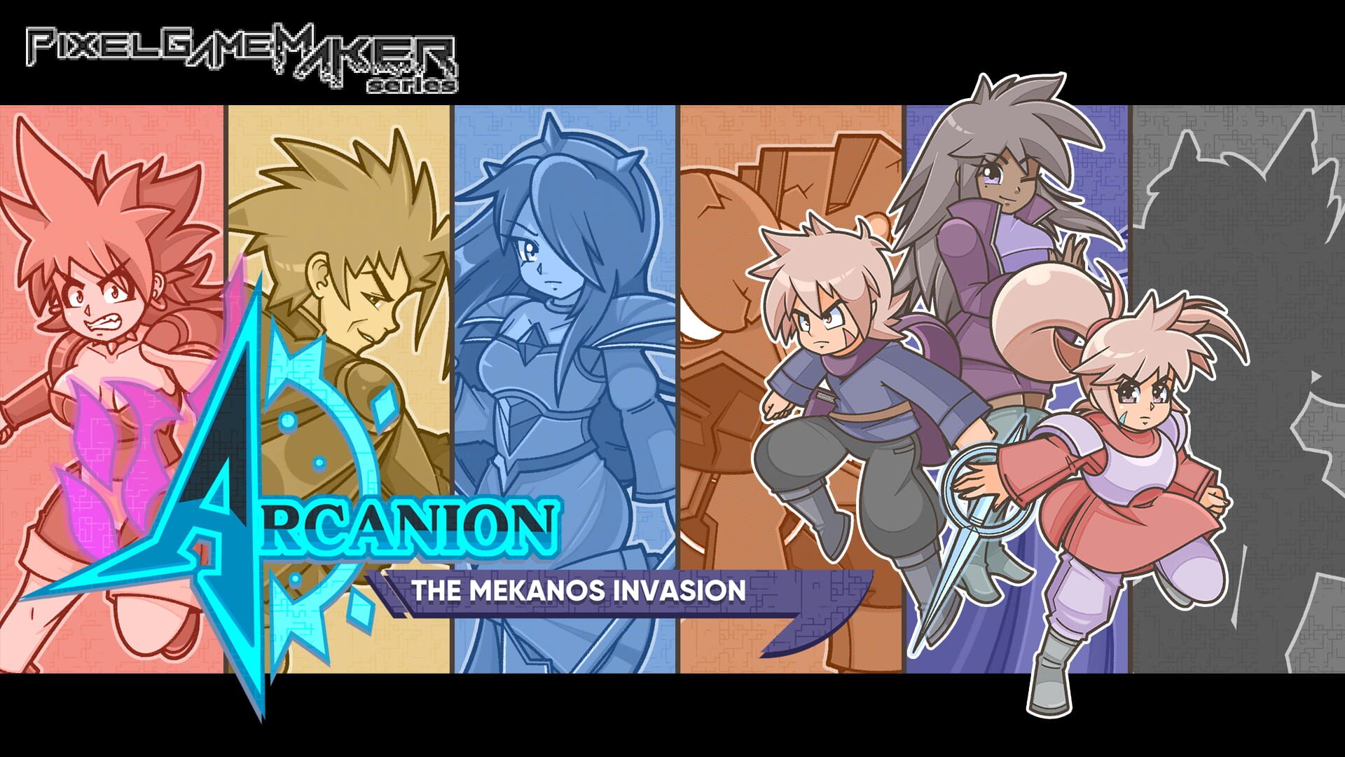 Artwork for Pixel Game Maker Series Arcanion: The Mekanos Invasion