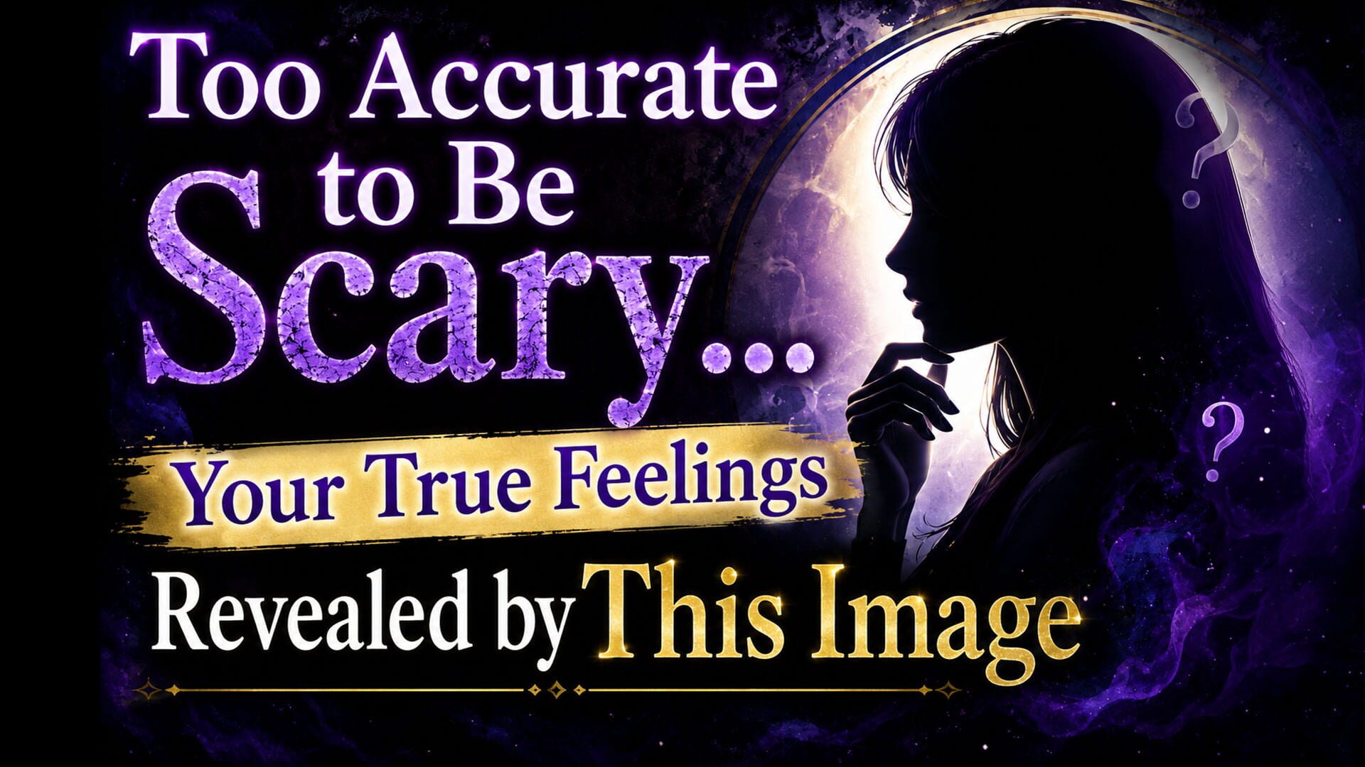 Too Accurate to Be Scary...Your True Feelings Revealed by This Image