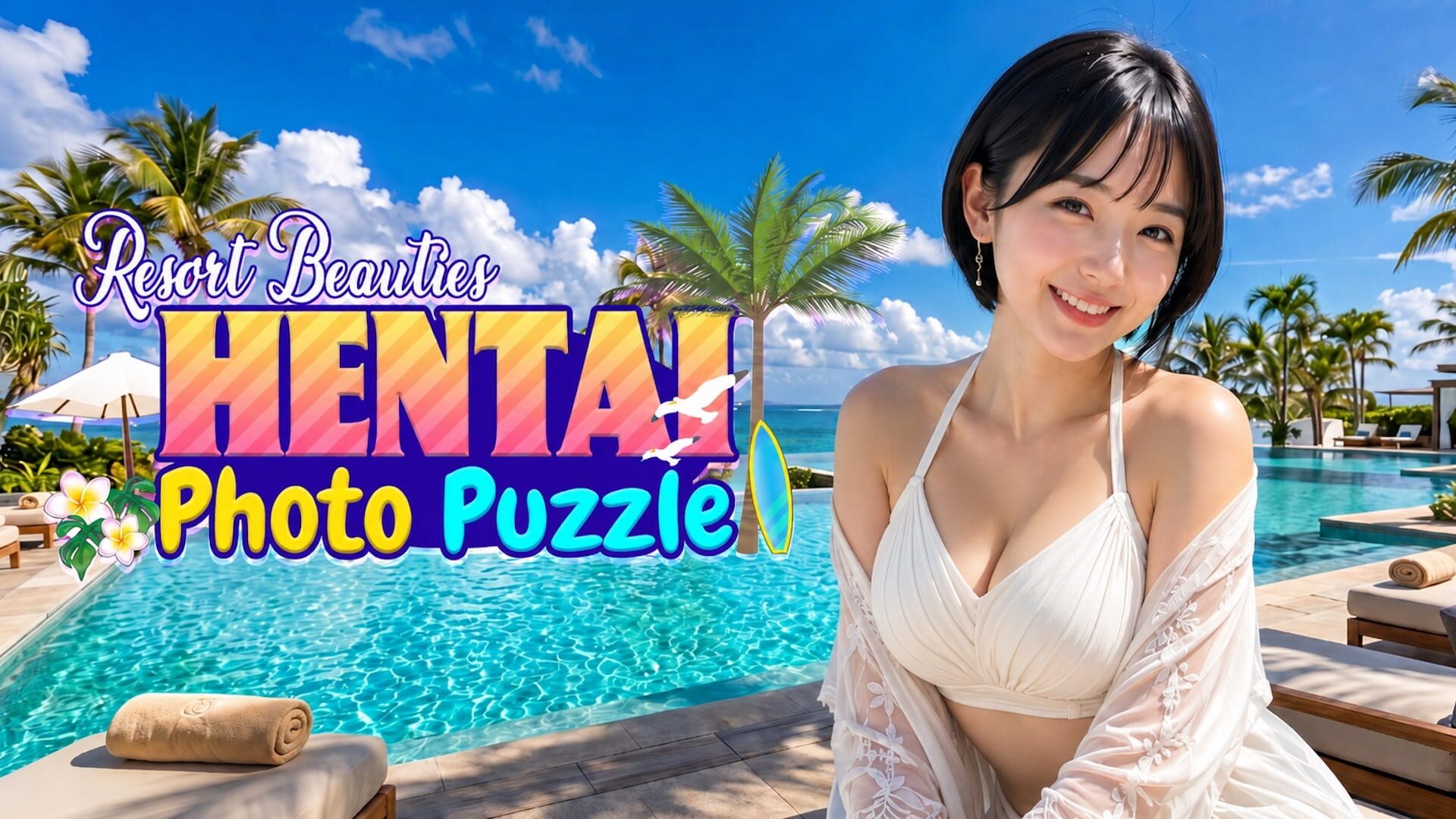 Resort Beauties: Hentai Photo Puzzle