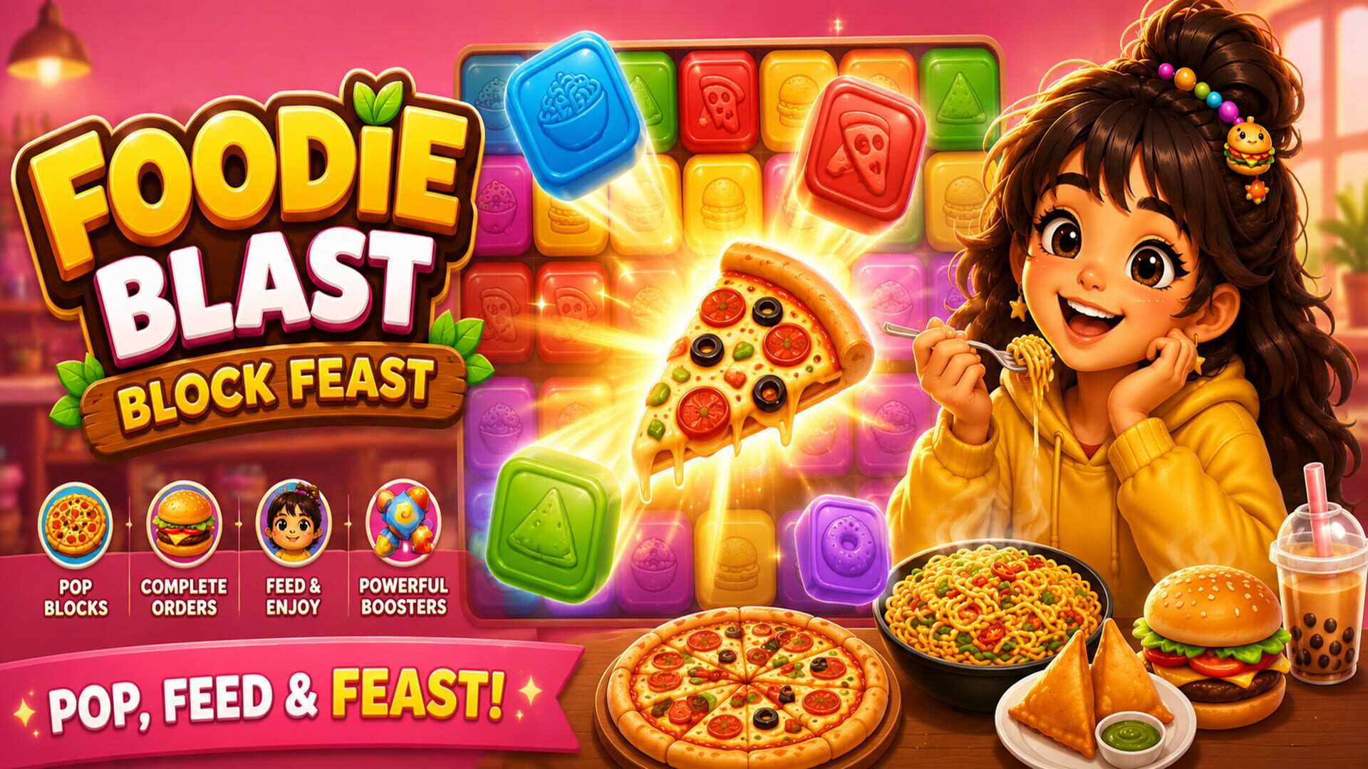 Artwork for Foodie Blast: Block Puzzle