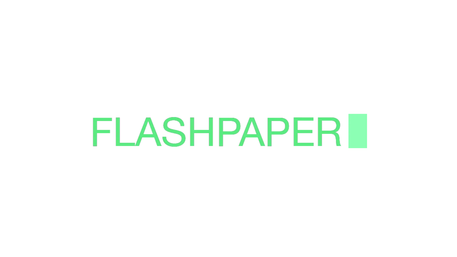 Flashpaper