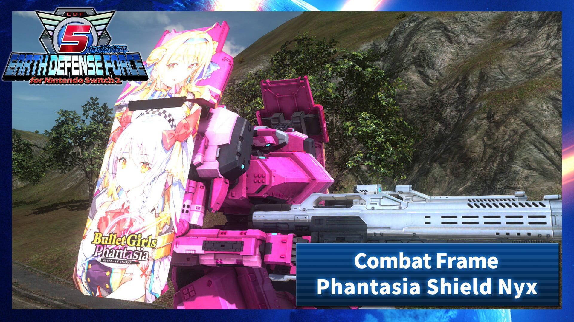 Earth Defense Force 5: Air Raider Piloted Weapon - Combat Frame Phantasia Shield Nyx