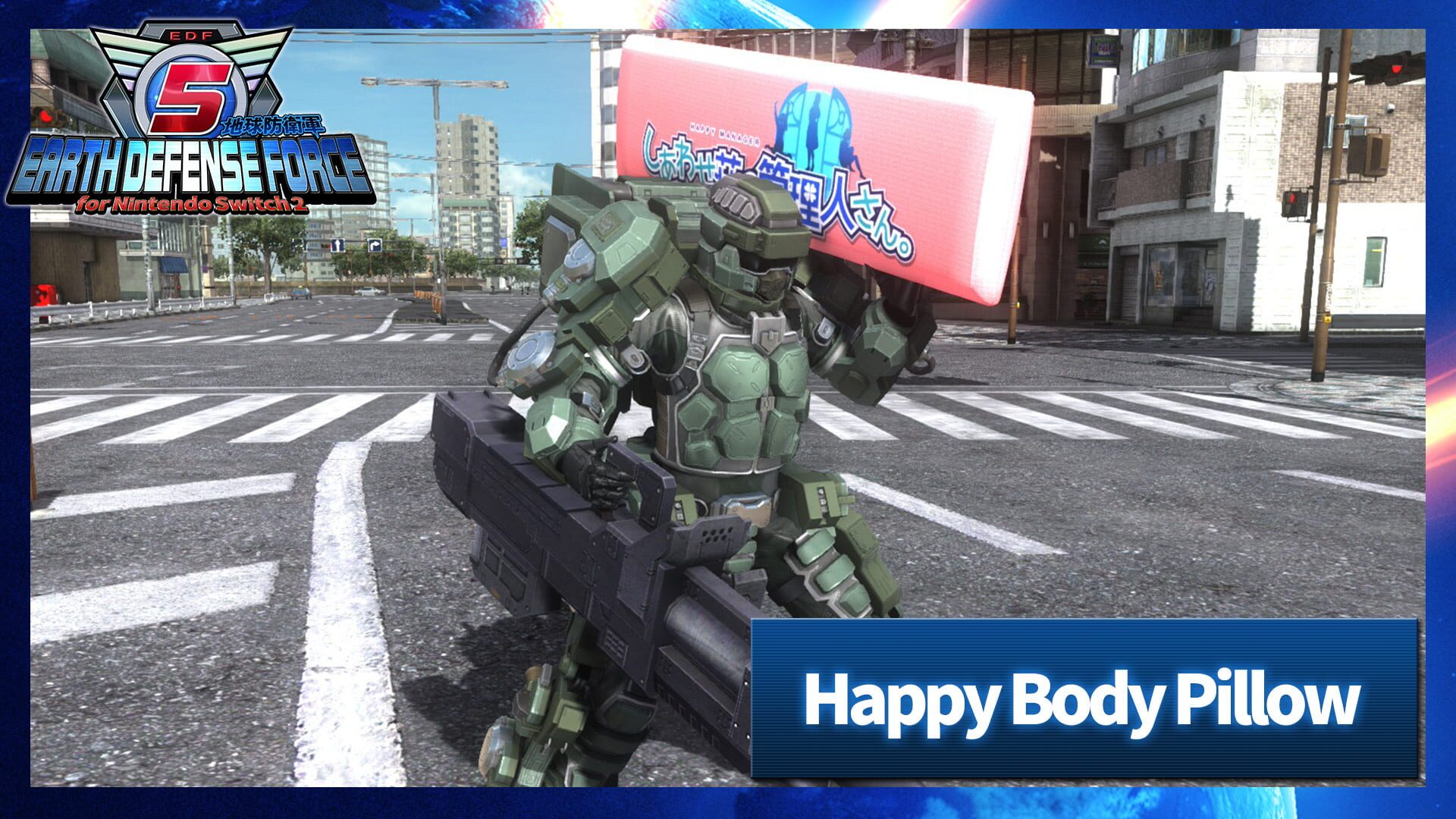 Earth Defense Force 5: Fencer Weapon - Happy Body Pillow
