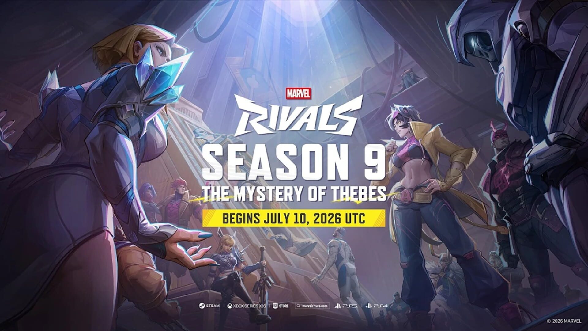 Artwork for Marvel Rivals: Season 9 – The Mystery of Thebes