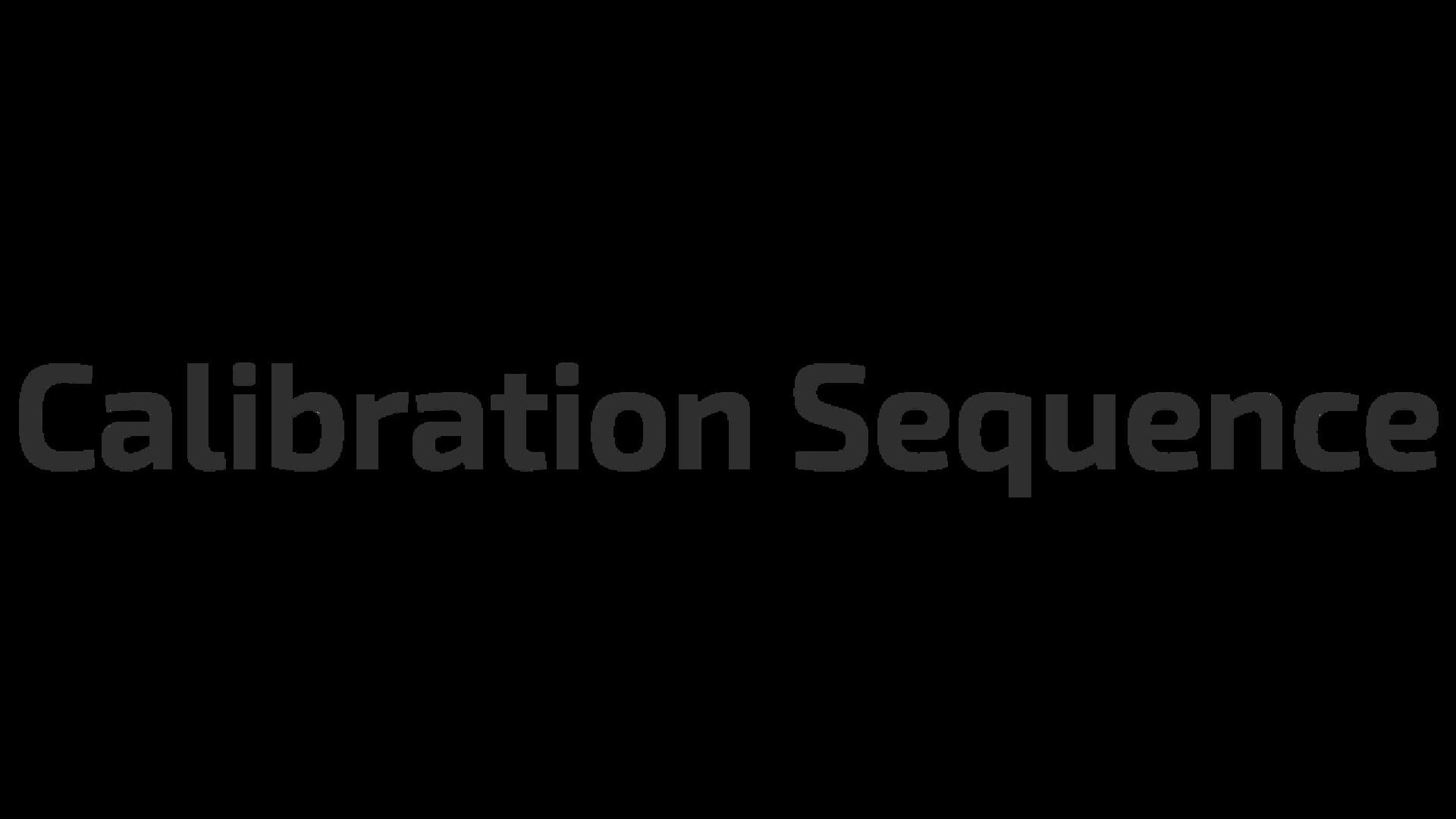 Calibration Sequence screenshot