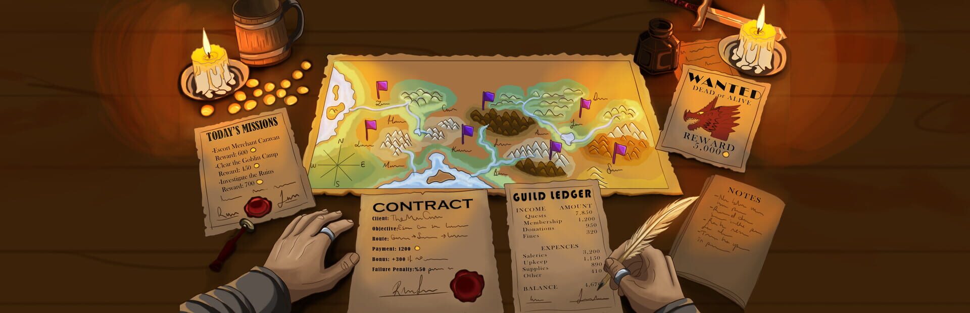 Adventurer’s Guild Manager · 宣传原画